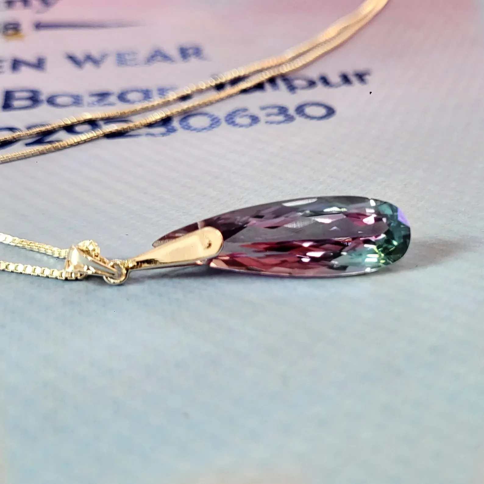 Natural 21 CT Color Change Alexandrite Certified Gemstone Pendant 925 Silver