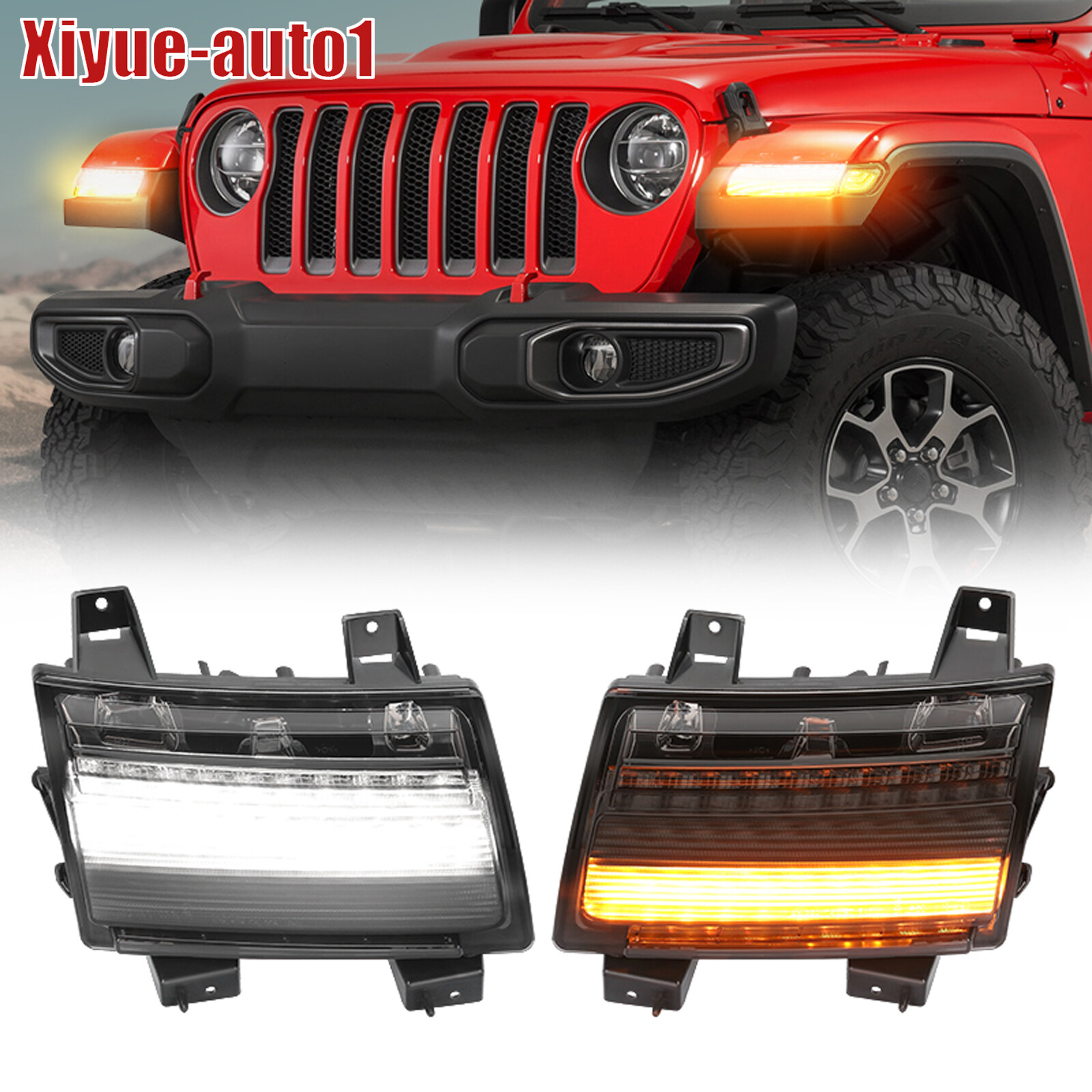 For Jeep Wrangler JL 18-23 Gladiator JT 2020+ Sequential LED Turn Signal Lights For Jeep Wrangler JL 18-23 Gladiator JT 2020+ Sequential LED Turn Signal Lights