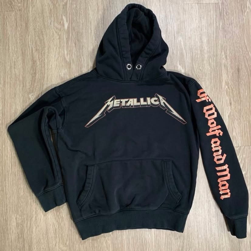 METALLICA Of Wolf And Man Hoodie Black Ken Taylor Art Probity Concert Merch Sz S METALLICA Of Wolf And Man Hoodie Black Ken Taylor Art Probity Concert Merch Sz S