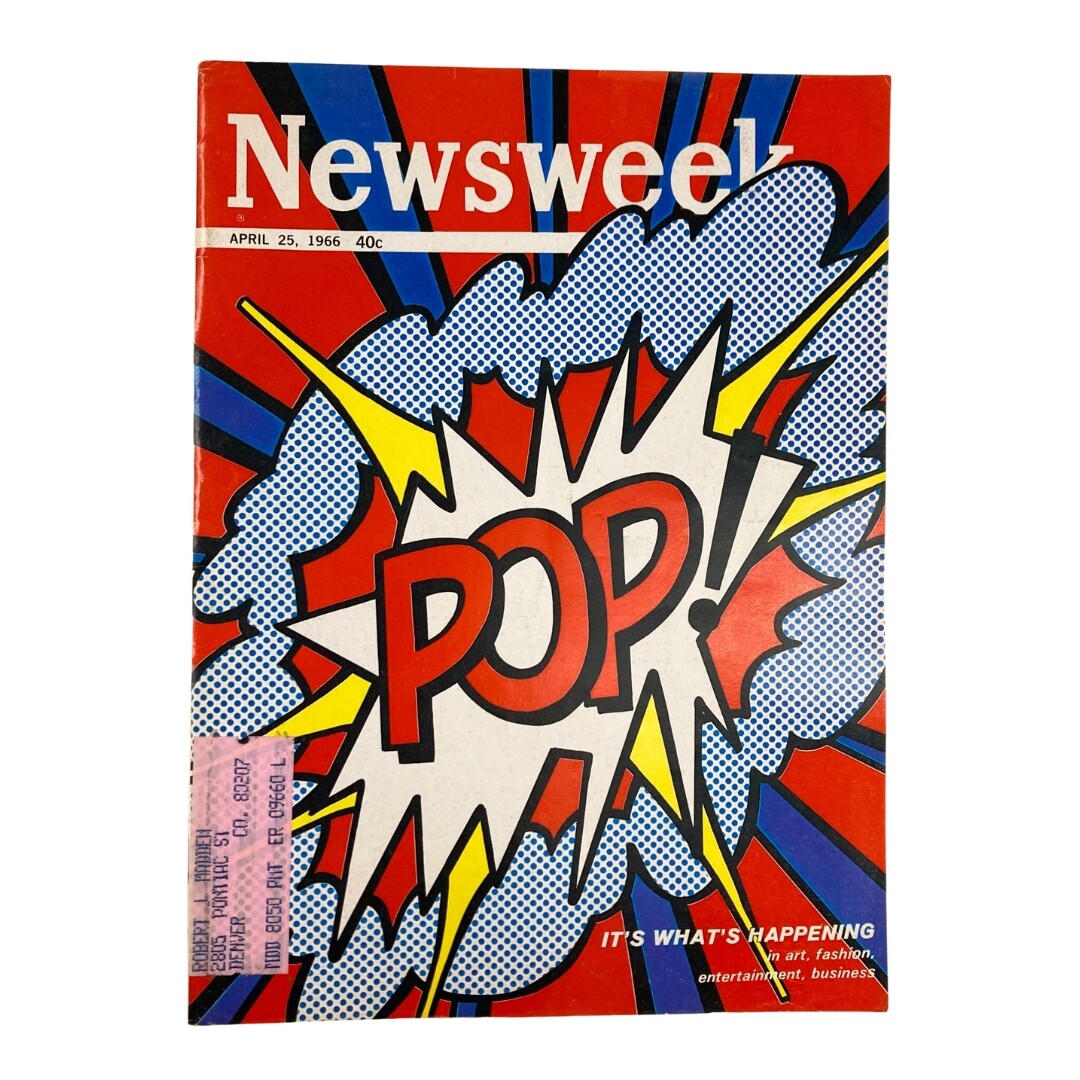 VTG Newsweek Magazine April 25 1966 Pop It\'s Happening in Art & Fashion VTG Newsweek Magazine April 25 1966 Pop It\'s Happening in Art & Fashion