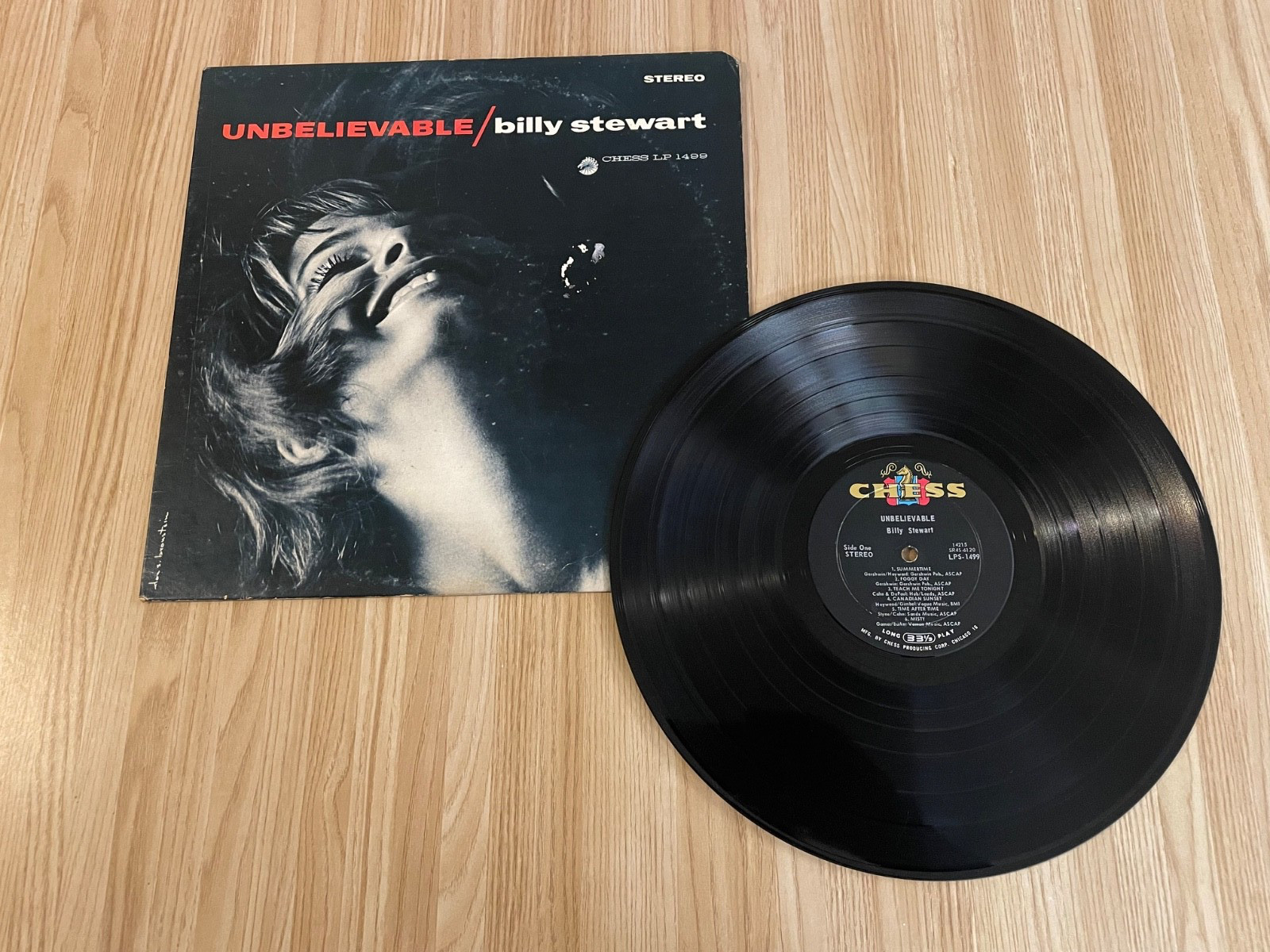 Billy Stewart Unbelievable 1965 Chess LP 1499 1st Press Black Label Stereo VG+