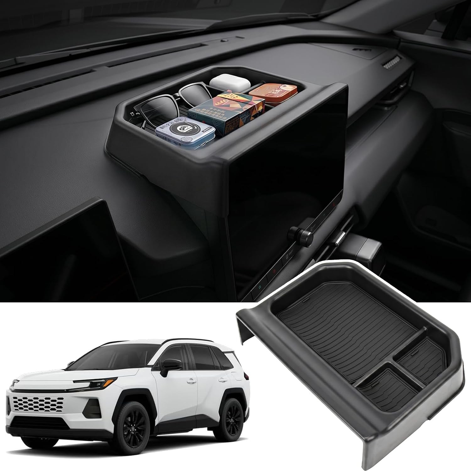 Dashboard Tray for Toyota RAV4 10.5-Inch Screen Accessories Fit For LE/SE/XLE