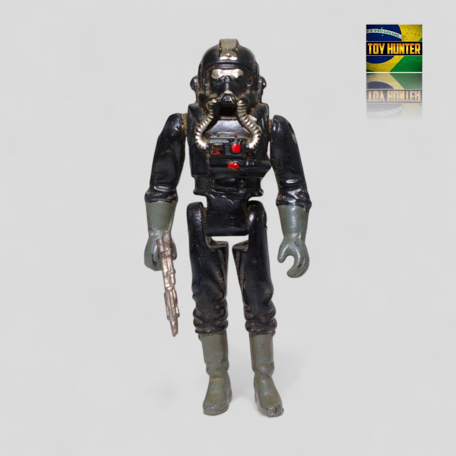 STAR WARS MODEL TREM BRAZIL TIE FIGHTER PILOT COMPLETE VINTAGE FIGURE 🇧🇷