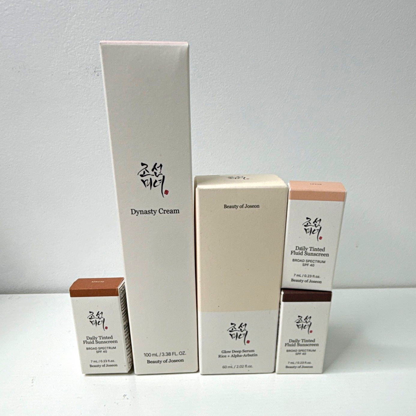 Beauty of Joseon Skin Care Set Dynasty Cream Glow Deep Serum Tinted SPF 40
