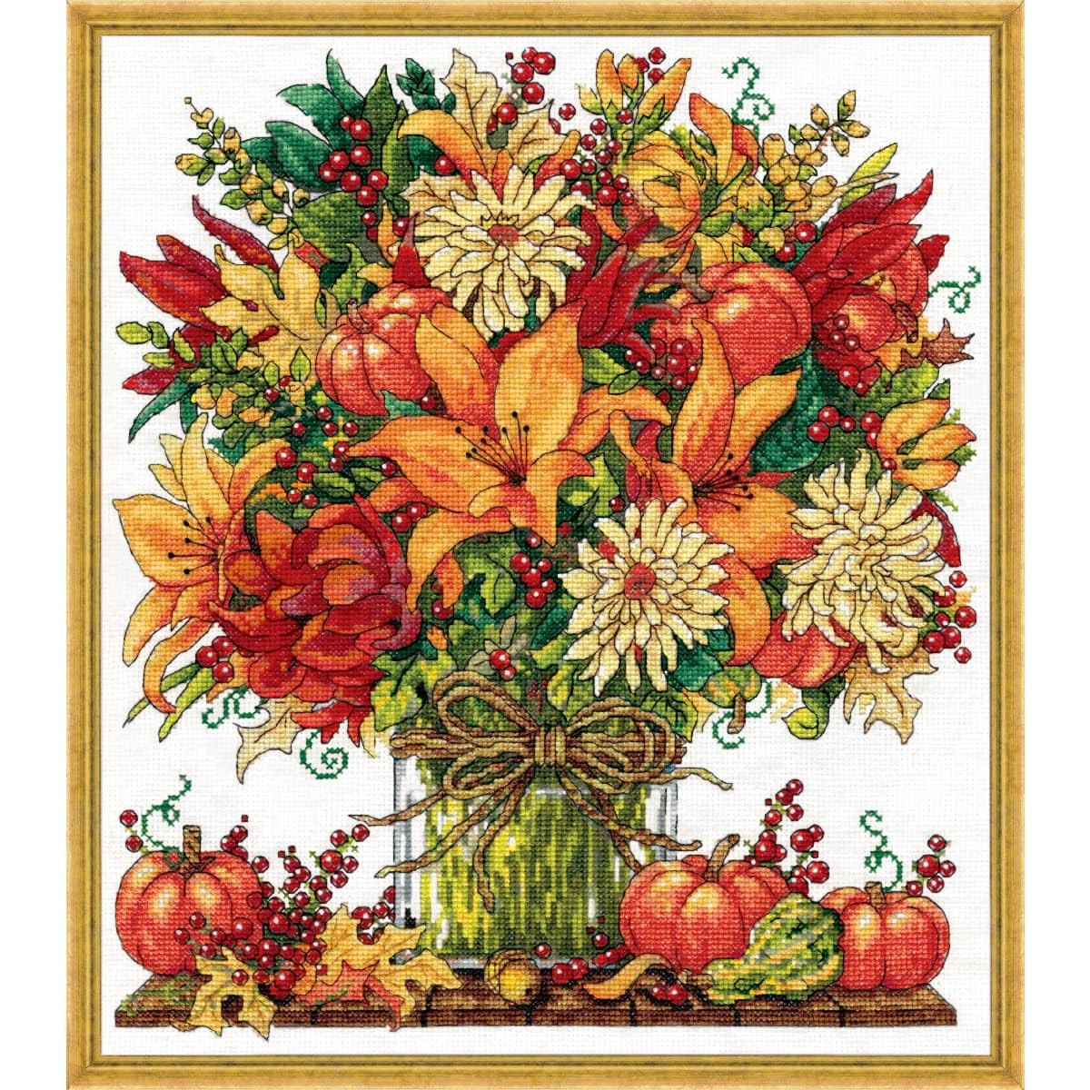 Design Works Crafts Fabulous Fall Counted Cross Stitch Kit, Multicolor Design Works Crafts Fabulous Fall Counted Cross Stitch Kit, Multicolor