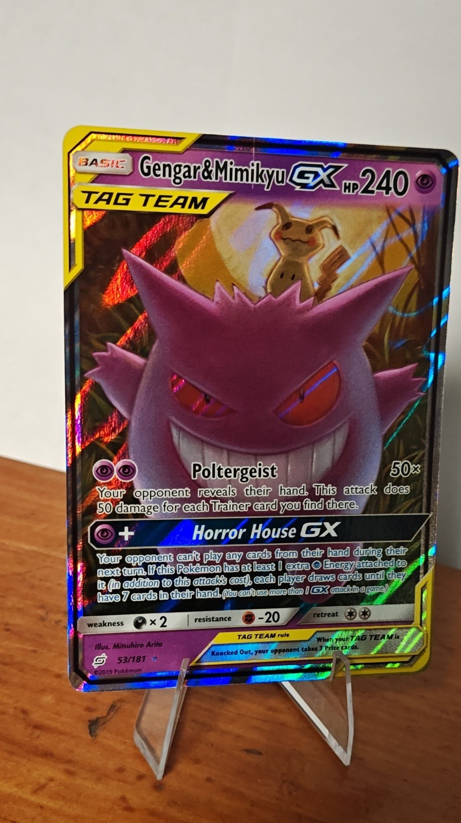 Gengar & Mimikyu GX 53/181 Sm-Team Up Holo