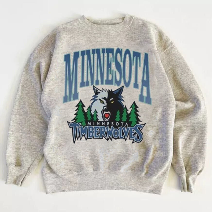 Vintage 90s MLB Minnesota Timberwolves Basketball Sweatshirt AN62718