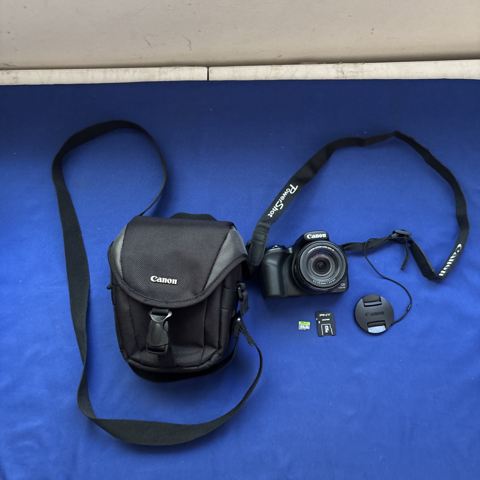 Canon PowerShot SX530 HS 16MP Compact Camera, Black With Case & 64 Gb SD Card Canon PowerShot SX530 HS 16MP Compact Camera, Black With Case & 64 Gb SD Card