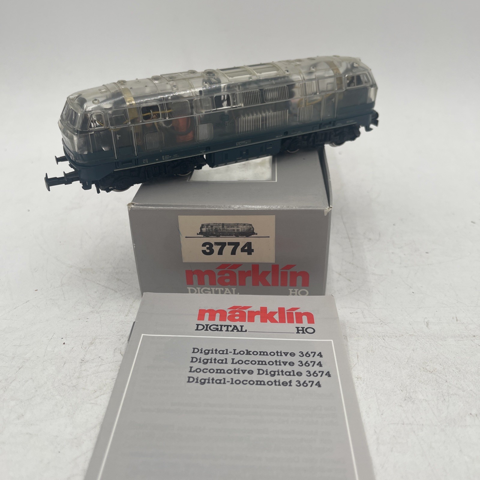MARKLIN MäRKLIN 3774 DB CLASS BR 216 LOCO DIGITAL Translucent RARE MARKLIN MäRKLIN 3774 DB CLASS BR 216 LOCO DIGITAL Translucent RARE