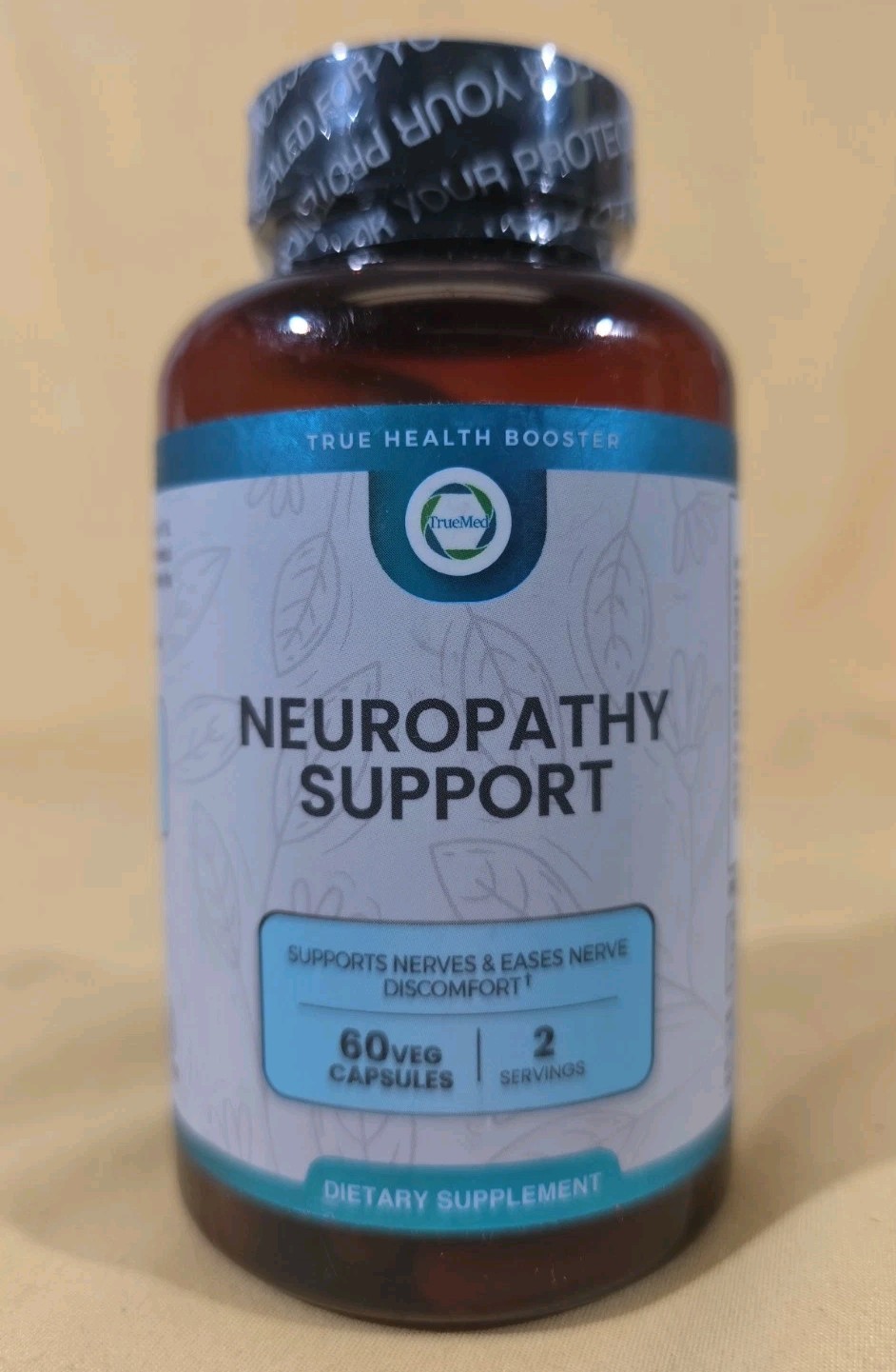 TrueMed Neuropathy Support Nerve, Foot Pain Vitamin D3, Supplement 60 Capsules