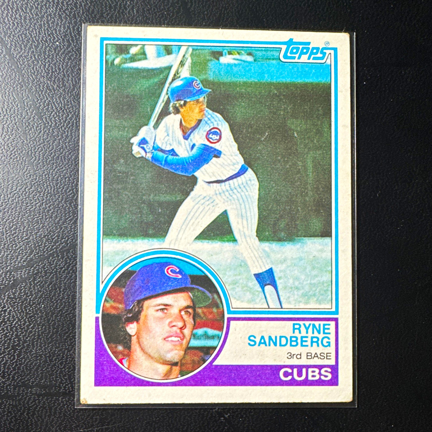Topps 1983 Topps Rookie Base Set Ryne Sandberg Chicago Cubs #83 Card Topps 1983 Topps Rookie Base Set Ryne Sandberg Chicago Cubs #83 Card