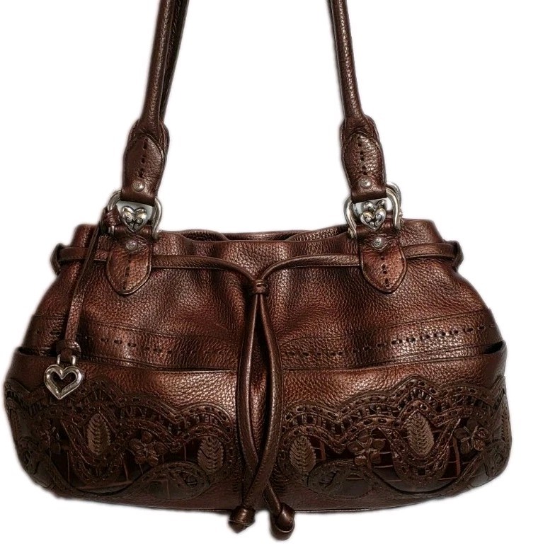 BRIGHTON LOLITA MASTERPIECE BRONZE 3D EMBROIDERED SHOULDER HANDBAG Y2K NWOT $350 BRIGHTON LOLITA MASTERPIECE BRONZE 3D EMBROIDERED SHOULDER HANDBAG Y2K NWOT $350