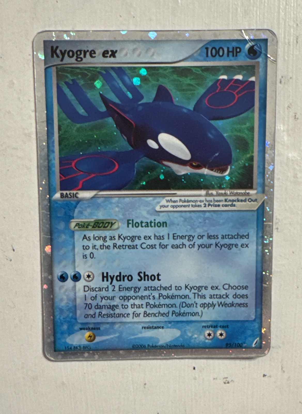 Kyogre ex 95/100 EX Crystal Guardians Holo Pokemon TCG