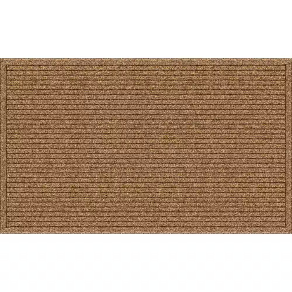 Ribbed Natural 18 In. X 30 In. Non-Slip Outdoor Door Mat  NEW