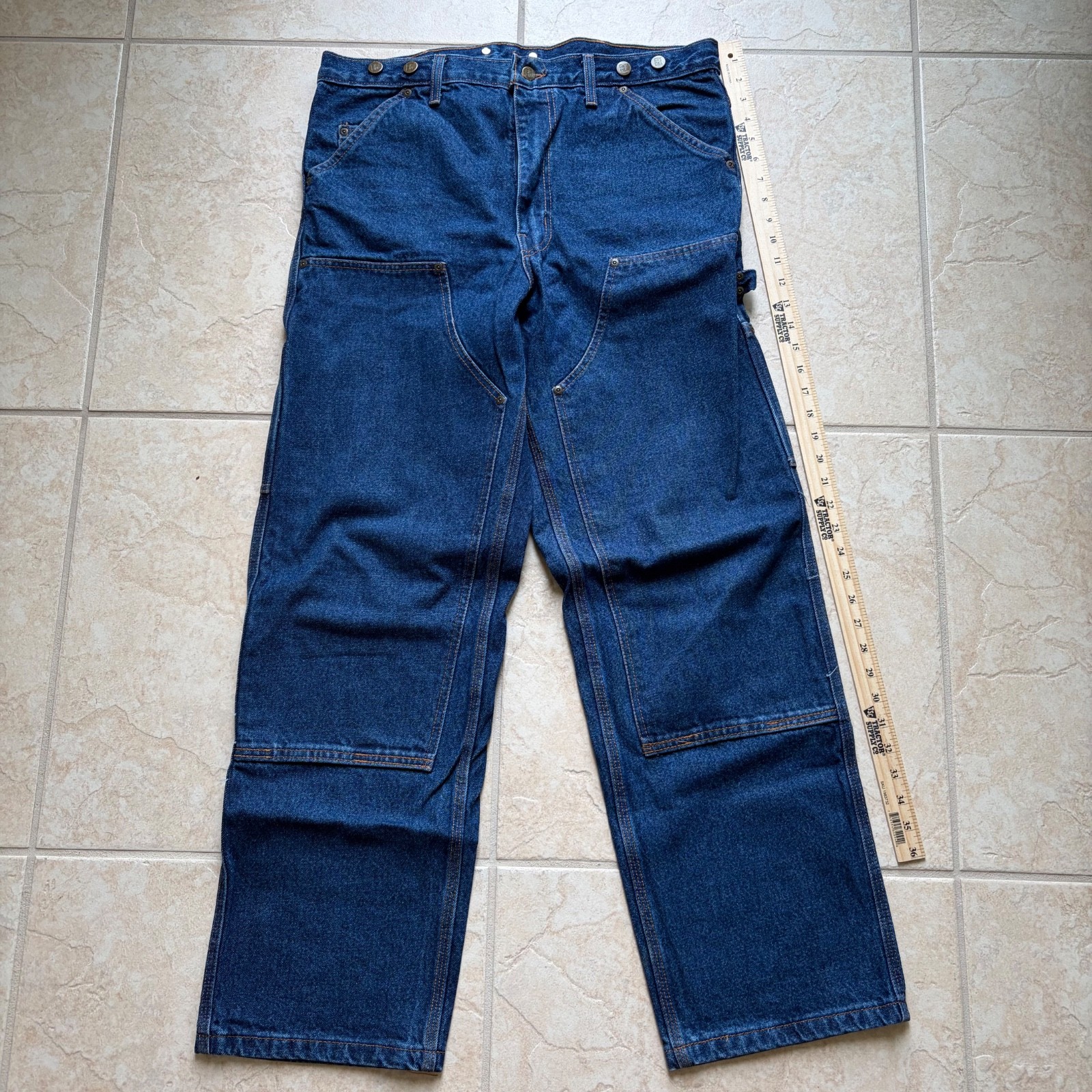 Big Bill Double Front 1993 Logger-fit Heavy Duty Jeans Blue Men\'s 36x32