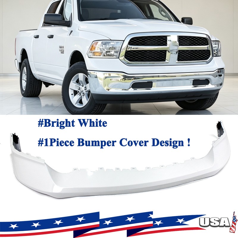 1 Piece ABS Front Upper Bumper For Dodge Ram 1500/Classic 2013-2018 Bright White