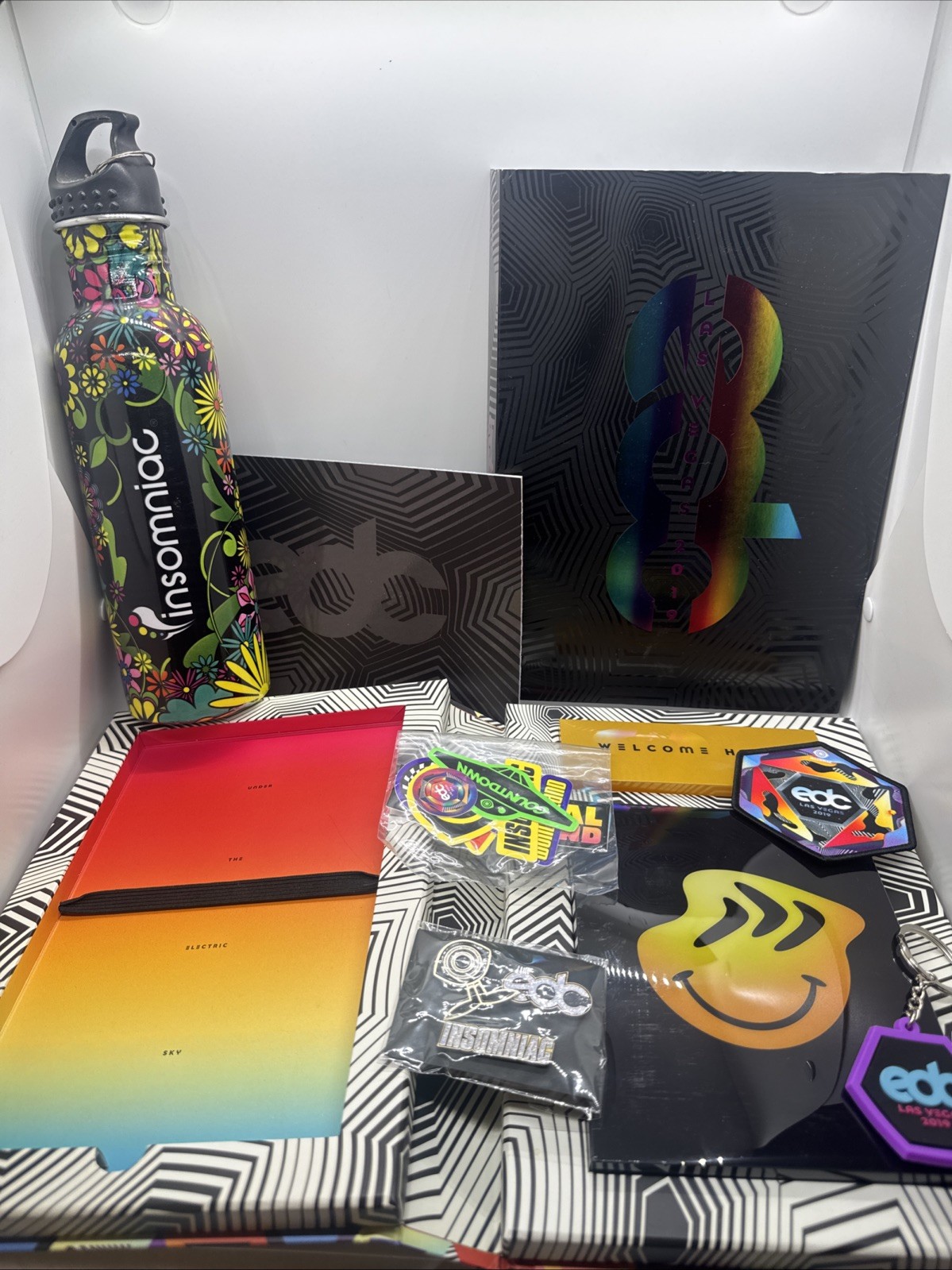 2019 EDC Las Vegas Collector\'s Box w/ Bottle 2019 Electric Daisy Carnival