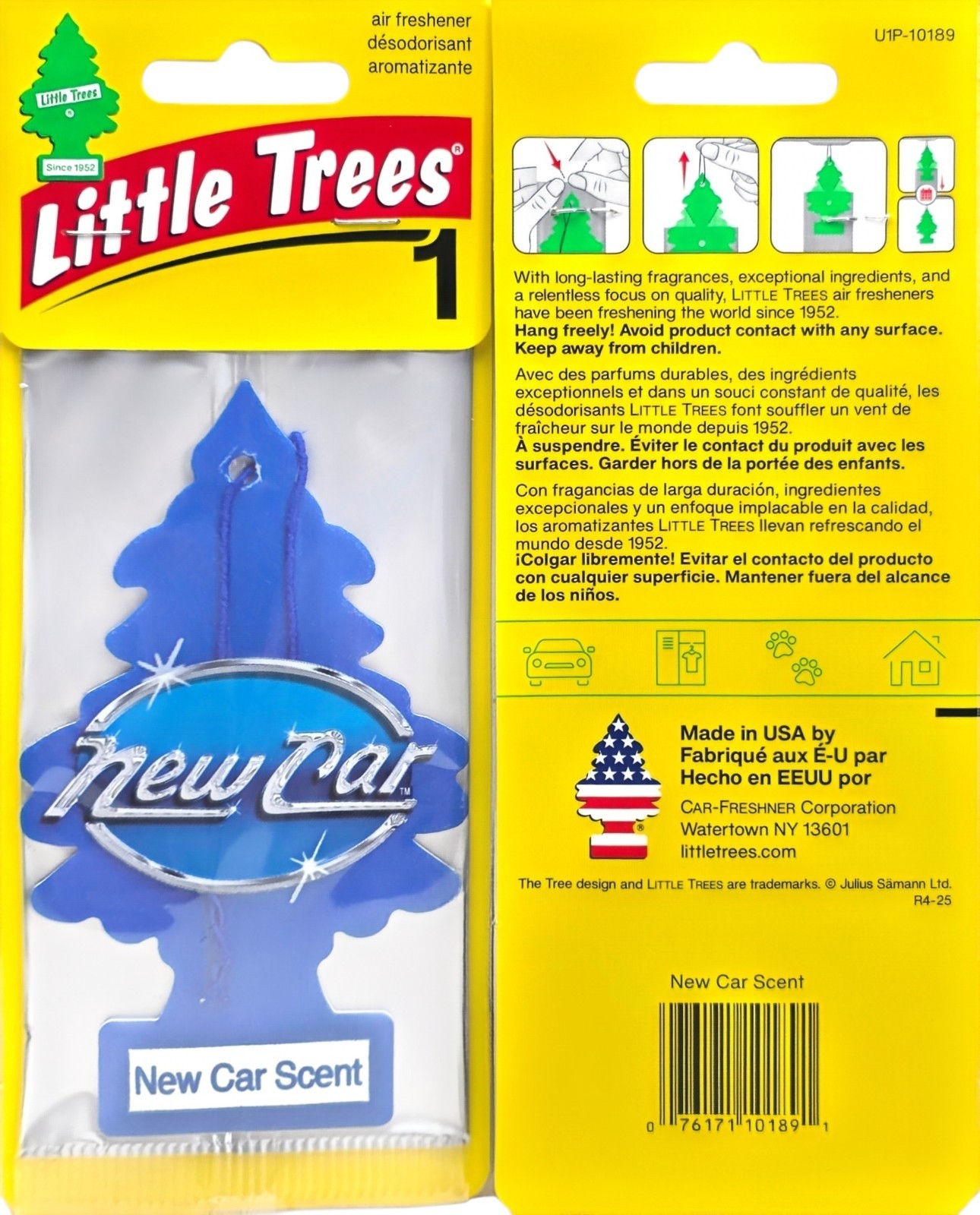 Little Trees New Car Scent, Air Freshener Home/Car Scent, 12 Pack 