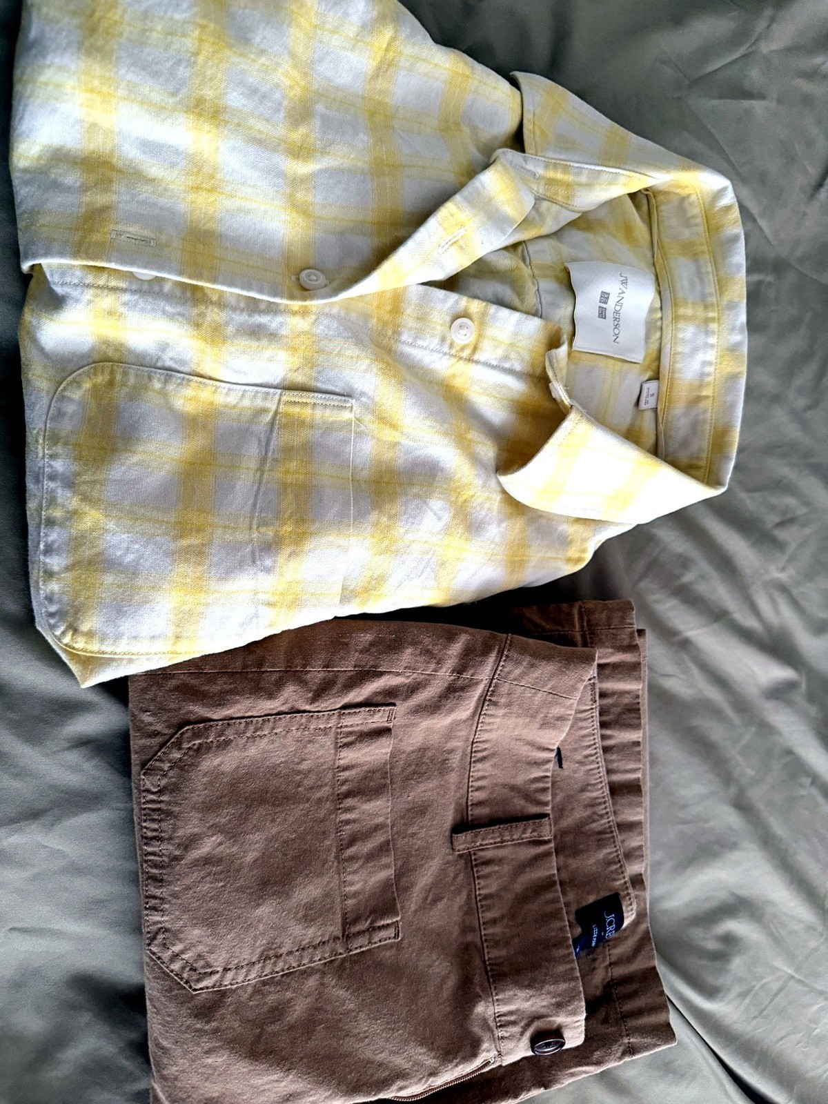 JW Anderson x Uniqlo Shirt + J.Crew Lizzie Pant Womens S/27 Outfit Bundle