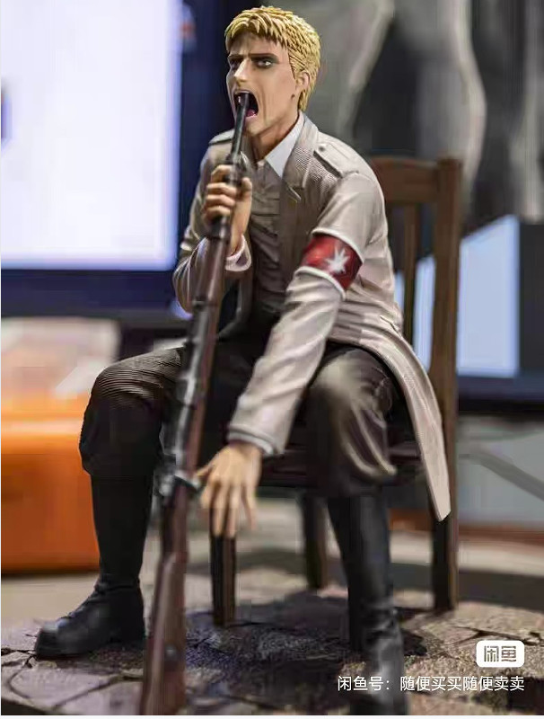 Model Power Studio Reiner Braun Resin Statue Attack on Titan Figure Collect 24cm