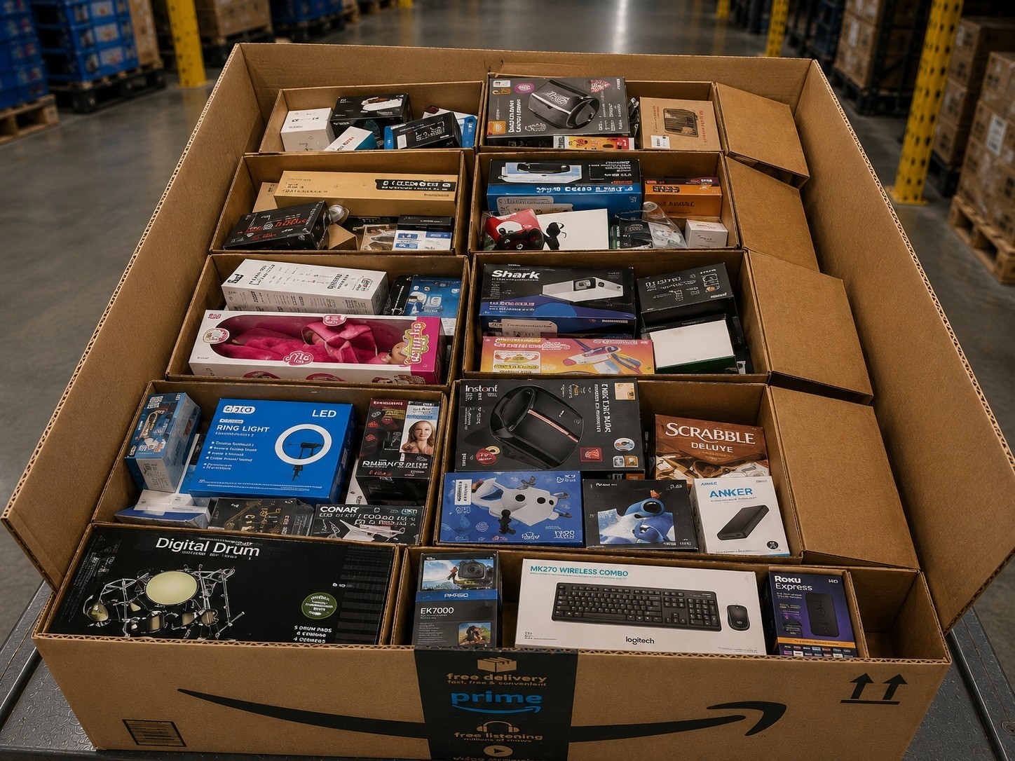 Deluxe Overstock Liquidation Box – Assorted Brand New Merchandise