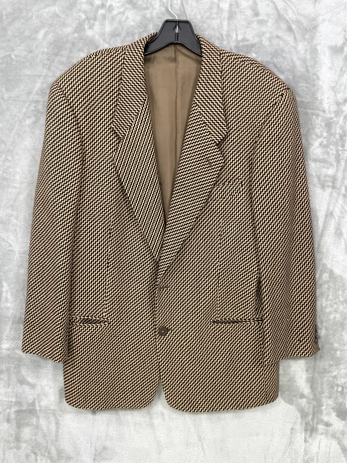 VTG Giorgio Armani Le Collezioni Mens 40 Houndstooth Wool Cashmere Blazer READ VTG Giorgio Armani Le Collezioni Mens 40 Houndstooth Wool Cashmere Blazer READ