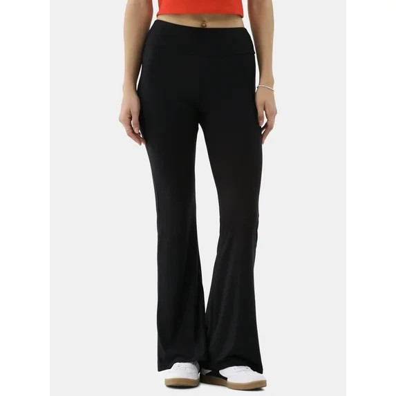 No Boundaries Women\'s Pull On Flare Pants X-LARGE (16-18) Black 32\ No Boundaries Women\'s Pull On Flare Pants X-LARGE (16-18) Black 32\