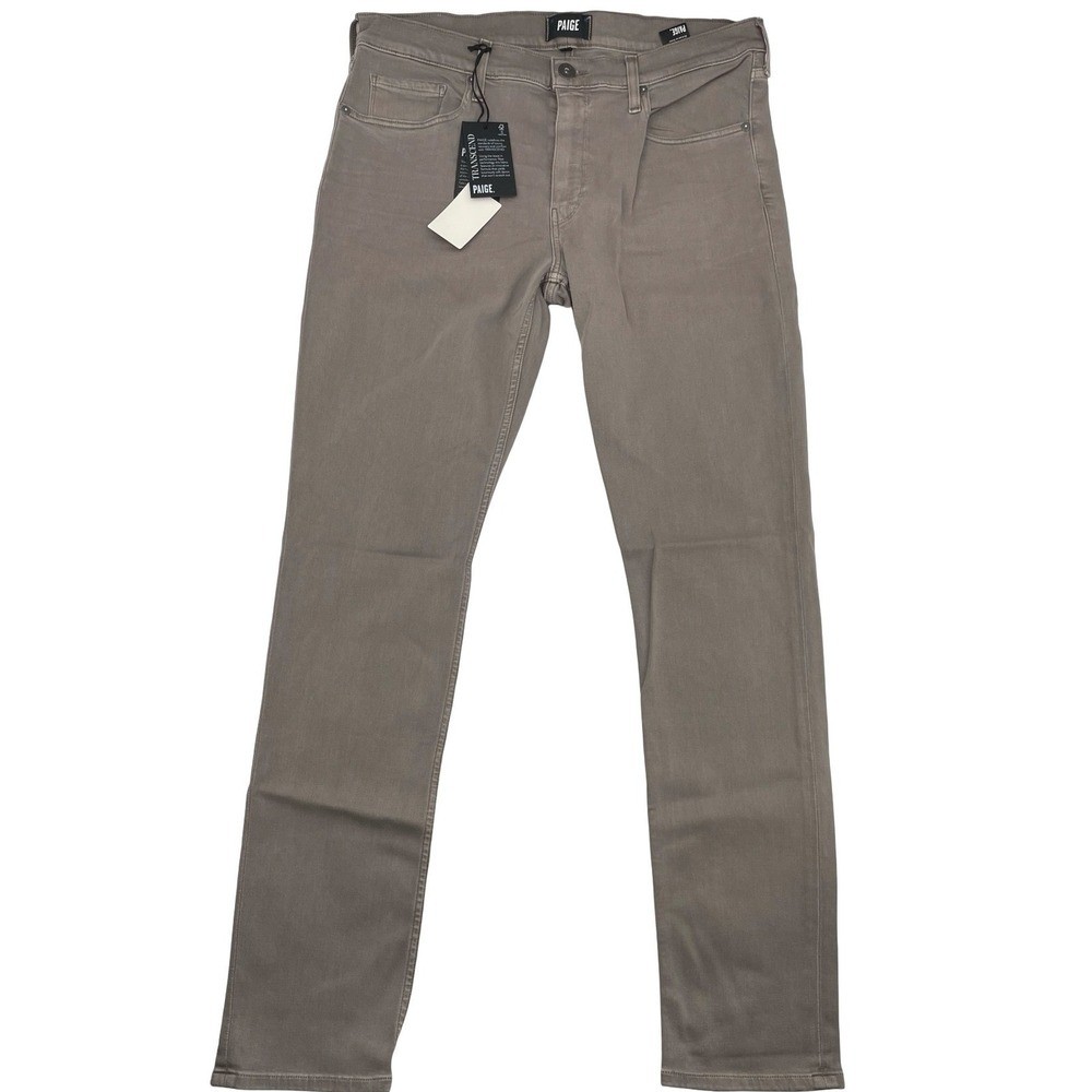 PAIGE Jeans Lennox Slim 36 Taupe New With Tags