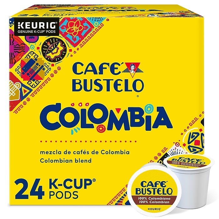 Cafe Bustelo Colombian K-Cup Pods 24 Count Box Rare Last Year Stock