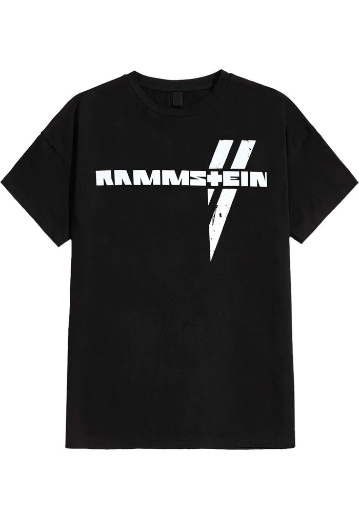 Rammstein - Weiße Balken 2 sides T-Shirt Size S-4XL