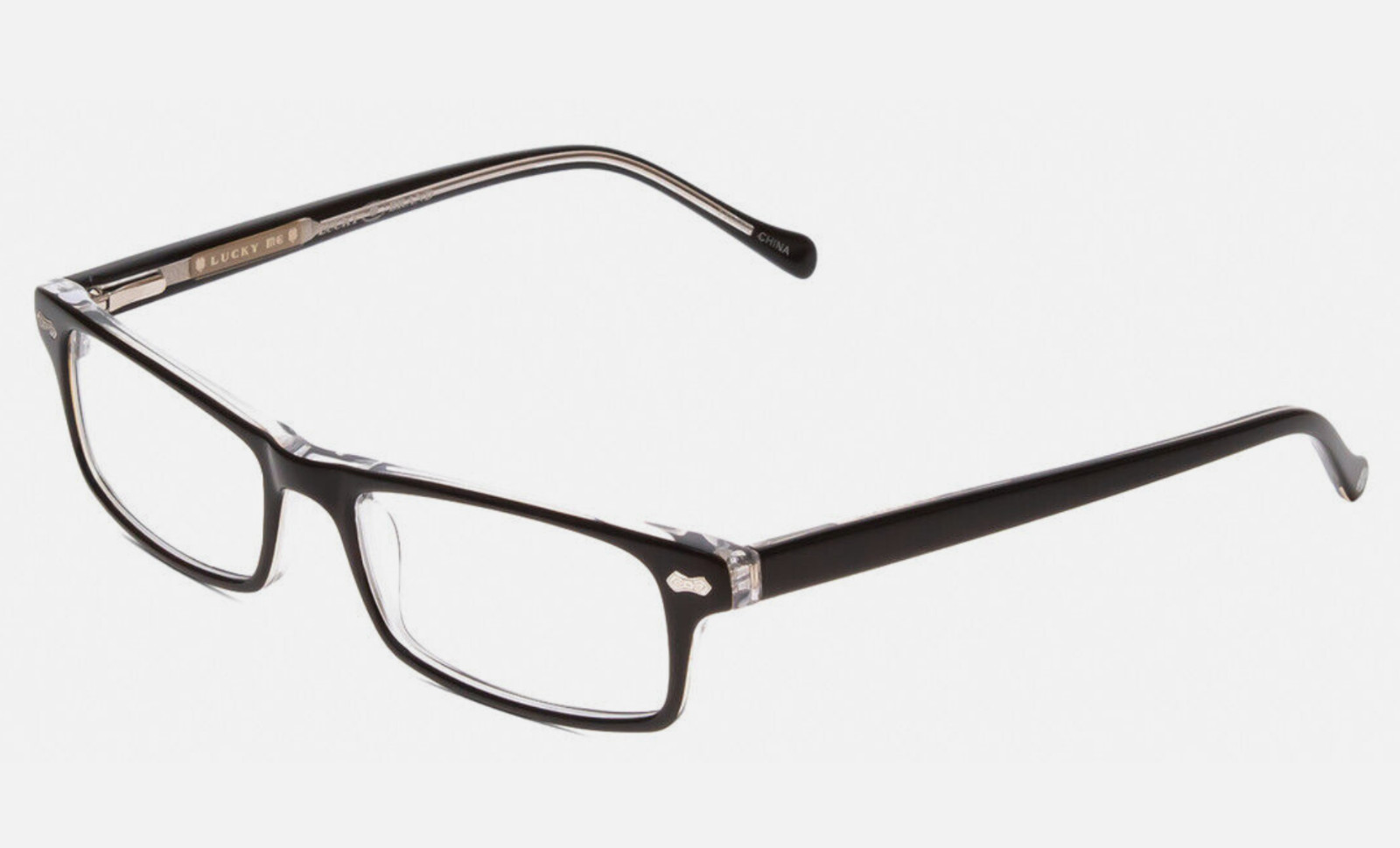 LUCKY BRAND JACOB BLACK / CRYSTAL KIDS UNISEX EYEGLASSES RX 47-15-130 BRAND NEW