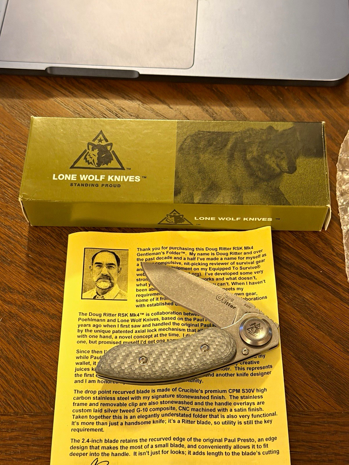 Lone Wolf Paul Designed by Doug Ritter Drop Point Lone Wolf Paul Designed by Doug Ritter Drop Point