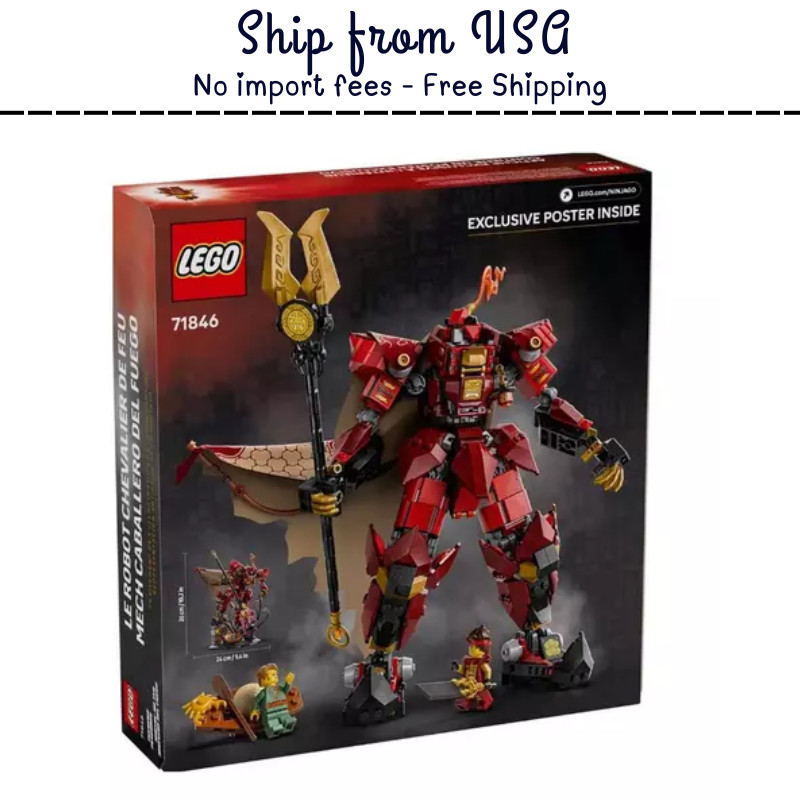LEGO Ninjago The Fire Knight Mech Building Set LEGO Ninjago The Fire Knight Mech Building Set