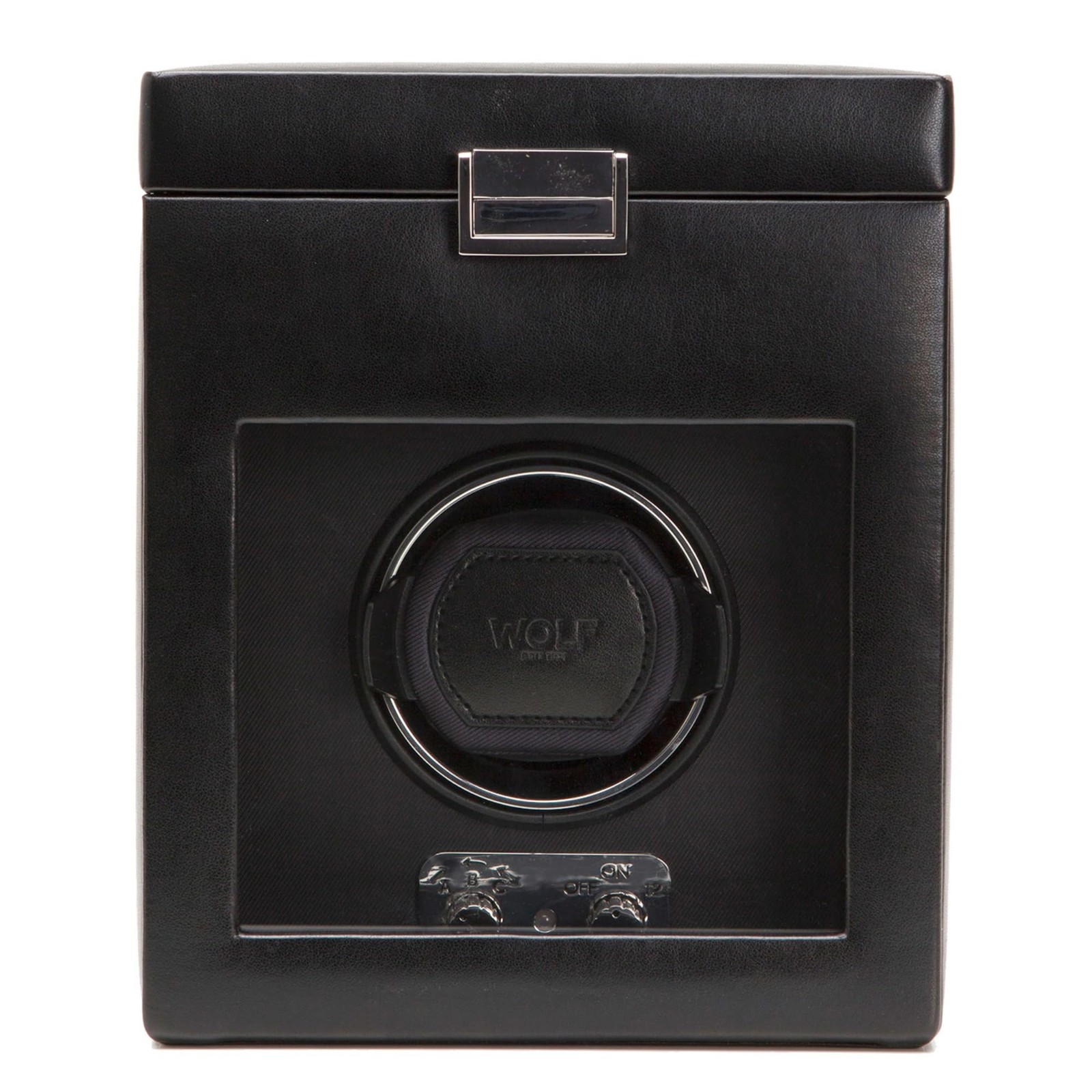 Wolf Heritage Single Winder with Storage, Black - Secure Fit with Patented Lo...