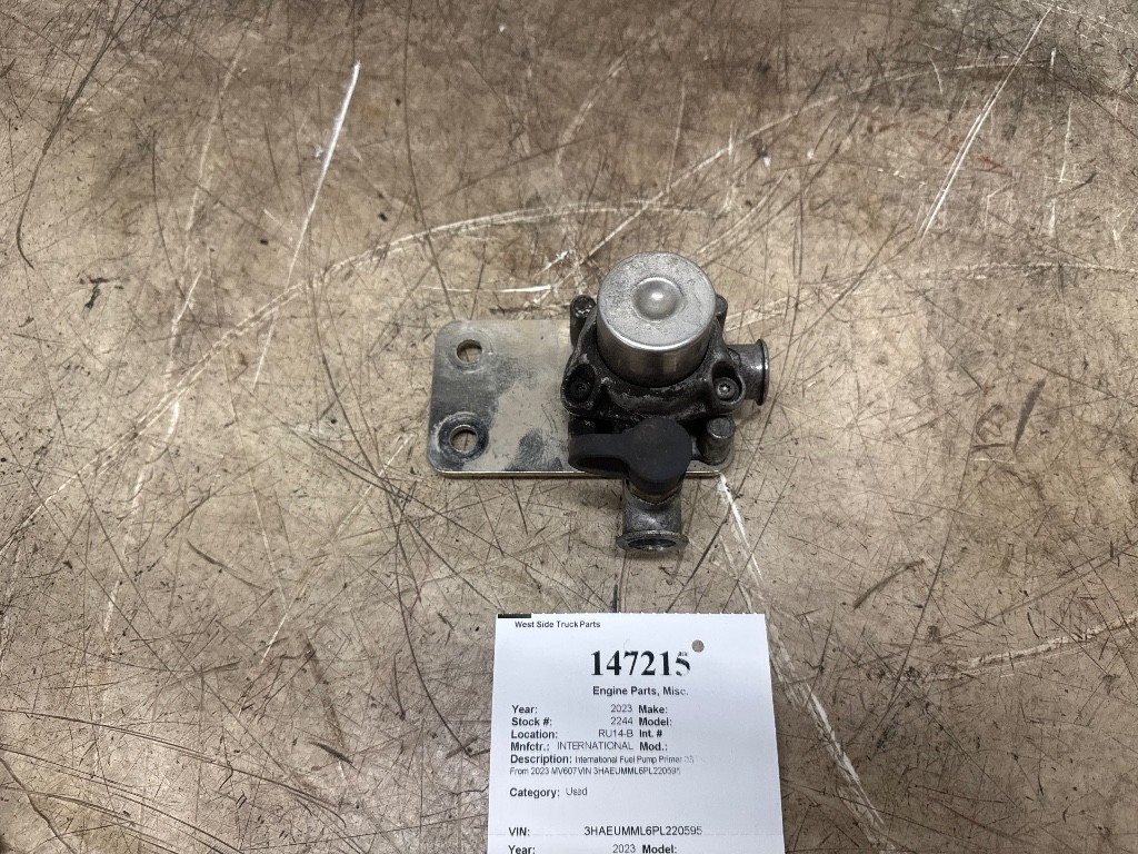 International Fuel Pump Primer 3875615C91 From 2023 MV607