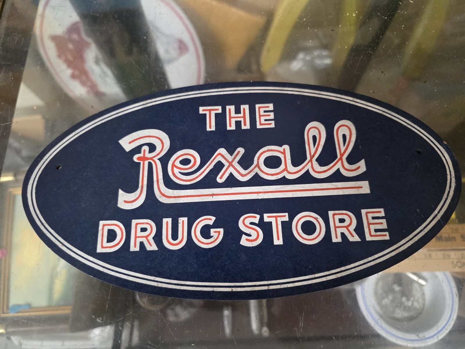 Vintage Original Rexall Drug Store Masonite Advertising Sign Vintage Original Rexall Drug Store Masonite Advertising Sign