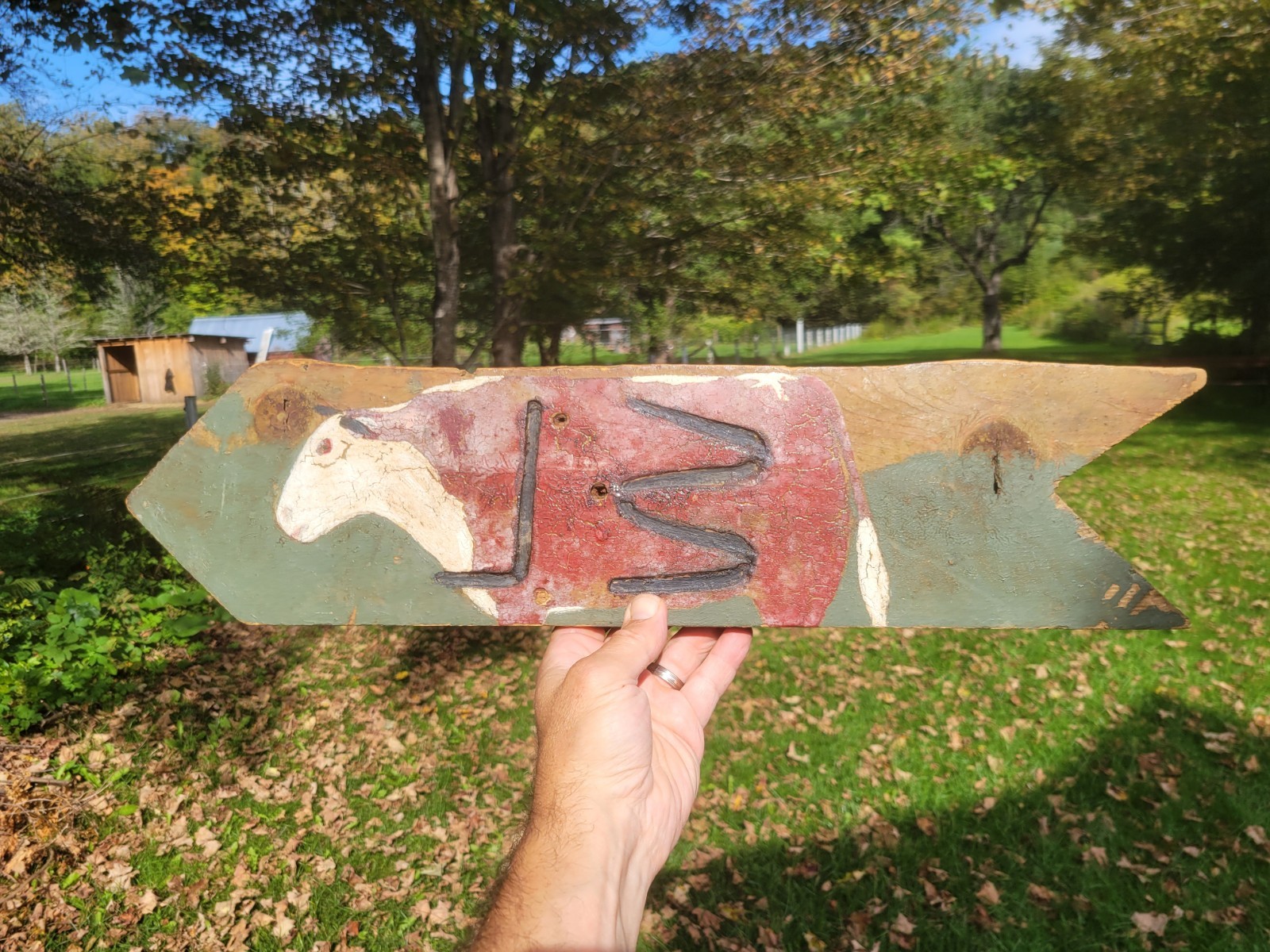 Antique Folk Art Branded Cattle Ranch Trade Sign Cow Primitive Folk Art Beef Antique Folk Art Branded Cattle Ranch Trade Sign Cow Primitive Folk Art Beef