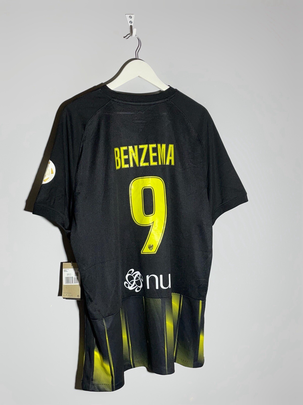 #9 Benzema Al-Ittihad Nike 2023/24 Away NWT Football Shirt Soccer Jersey 
