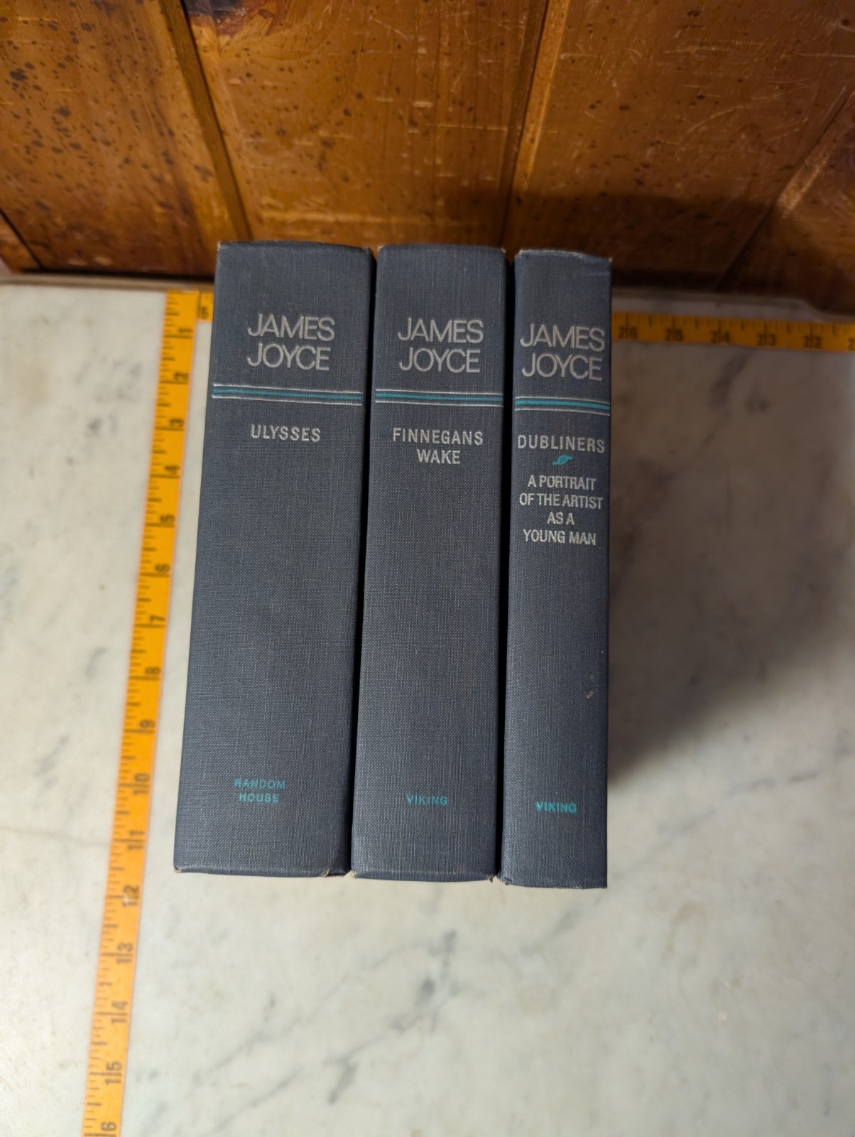 James Joyce 3 Book Set Viking Random House Ulysses Finnegan\'s Wake Dubliners HC