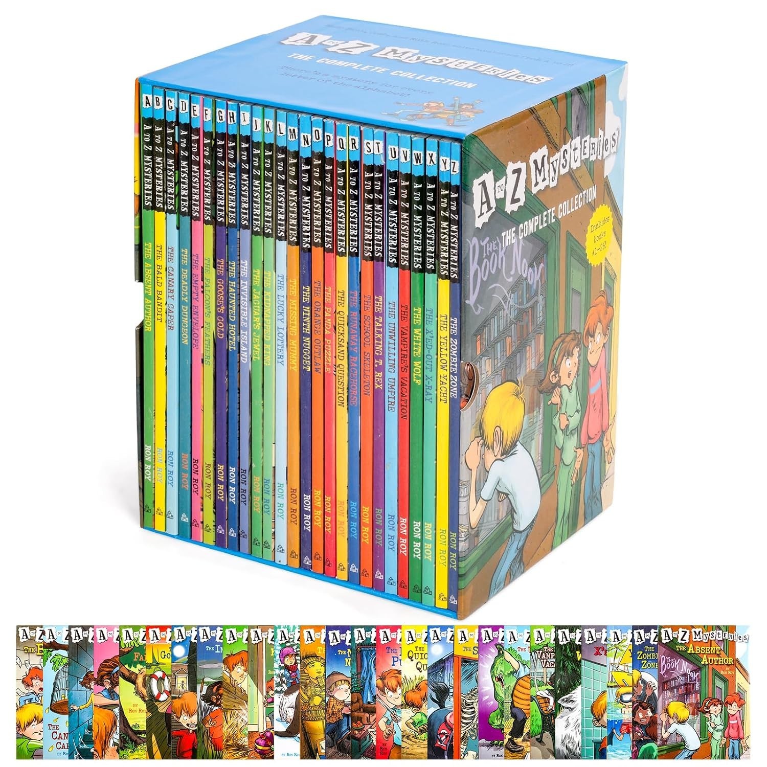 A to Z Mysteries Complete A-Z Boxed Set 26 Books Collection Ron Roy Kids Series