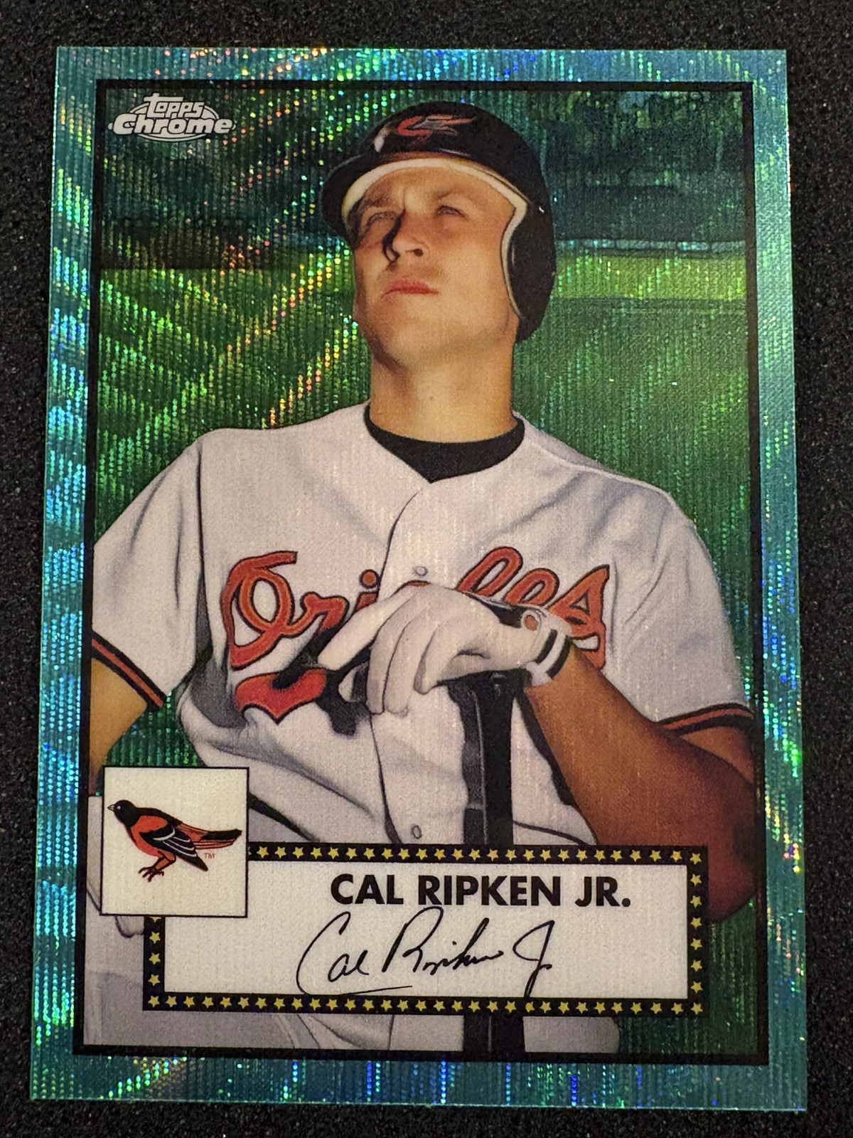 2021 Topps Chrome Platinum Anniversary - Cal Ripken #498 Aqua Wave Refractor