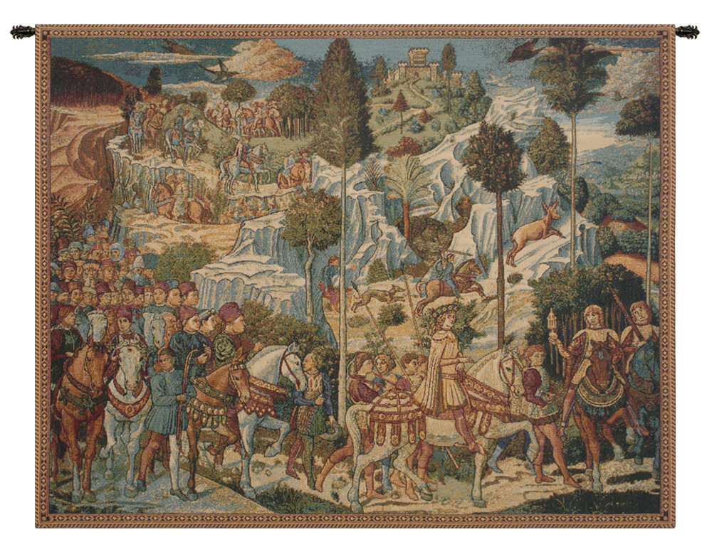 Chapel of the Magi Florence Italian Tapestry Wall Art Jacquard Woven 38x54
