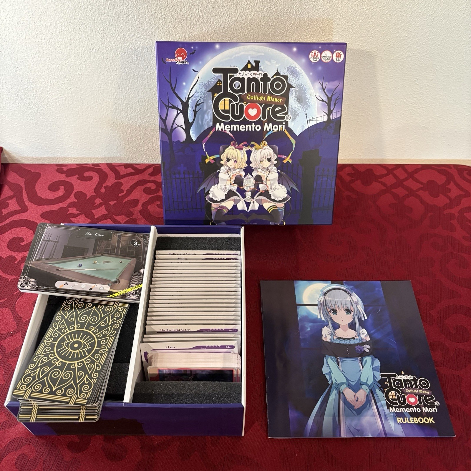 Near-Complete Japanime Games Tanto Cuore Memento Mori Board Game
