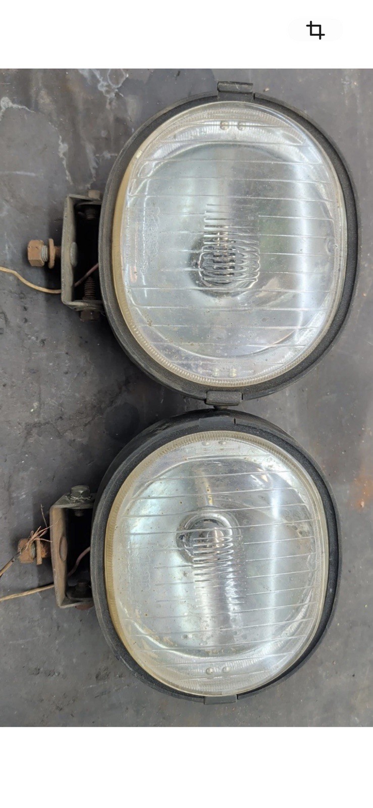Mean Mother MAGNUM 400 Vintage KC Fog Lights clear 4x4 off road fog lamps AMBER