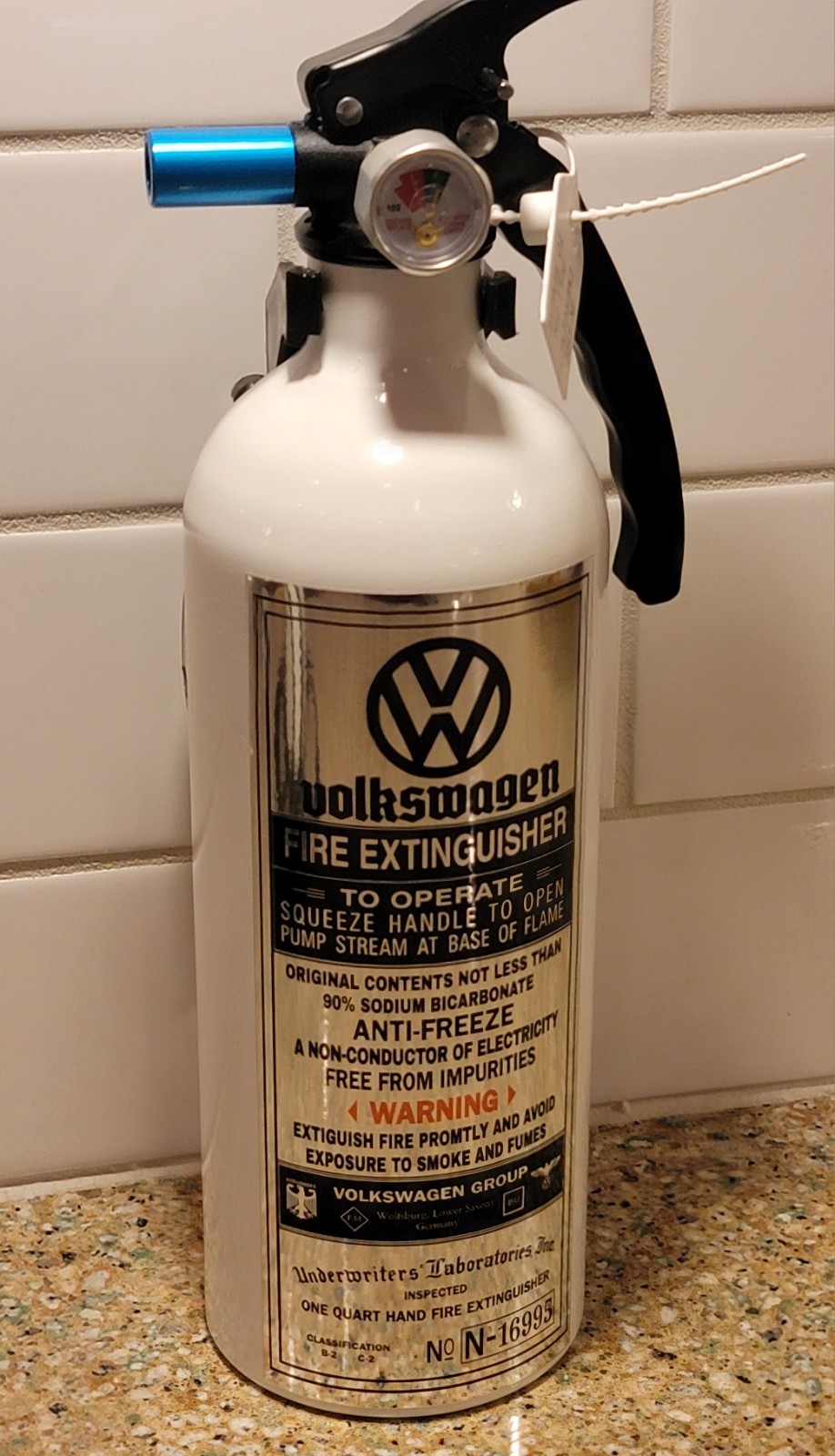 VOLKSWAGEN FIRE EXTINGUISHER  RETRO VINTAGE