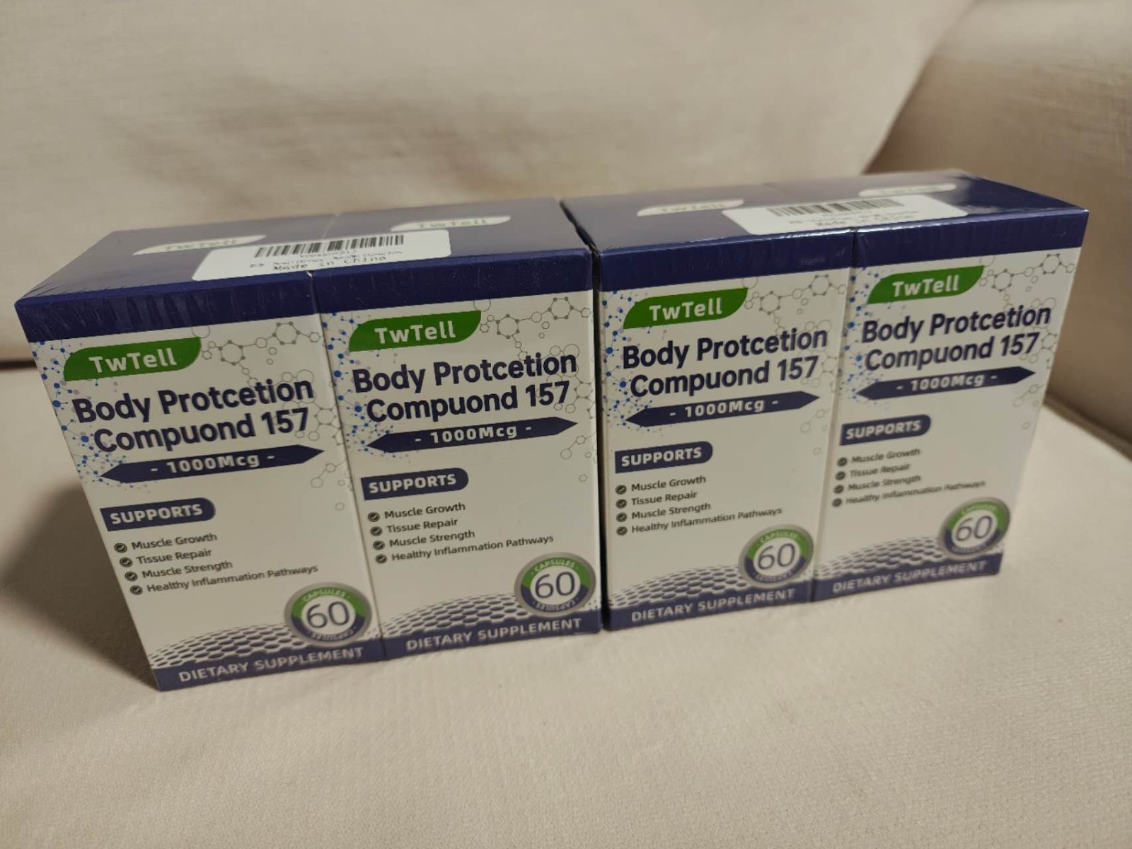Lot Of 4 BCP 157 1000mcg Dietary Supplement 60 Caps Exp 11/27 Lot Of 4 BCP 157 1000mcg Dietary Supplement 60 Caps Exp 11/27