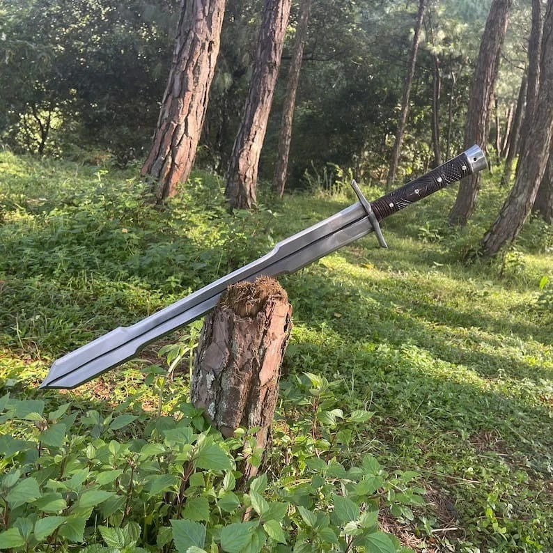 Custom Handmade D2 Tool Steel Blade Urkema Machete Sword | Hunting Sword Camping