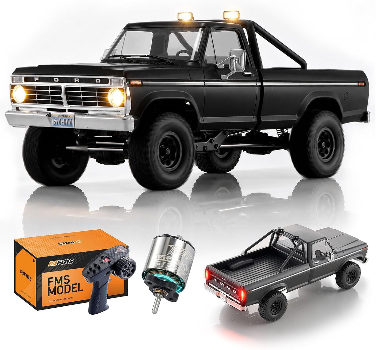 FMS FCX18 II Ford F-100 1/18 Brushless 4x4 RC Crawler RTR Pickup truck