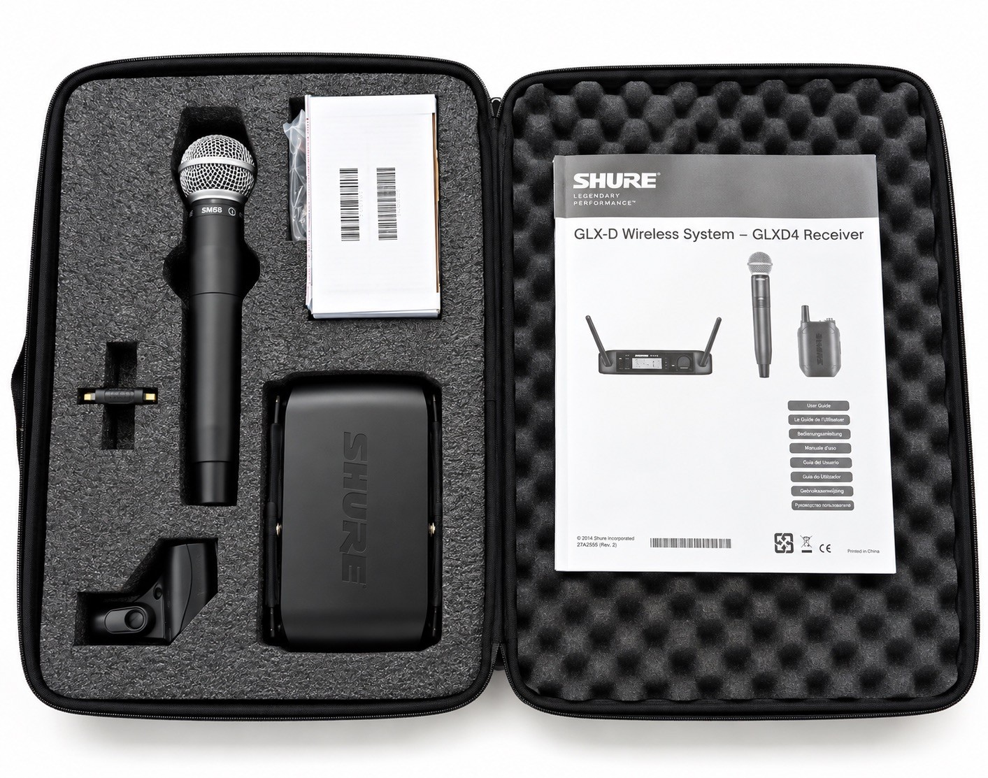 Shure GLXD24/SM58 Z2 Wireless Microphone System GLXD4 GLXD2 Case Accessories