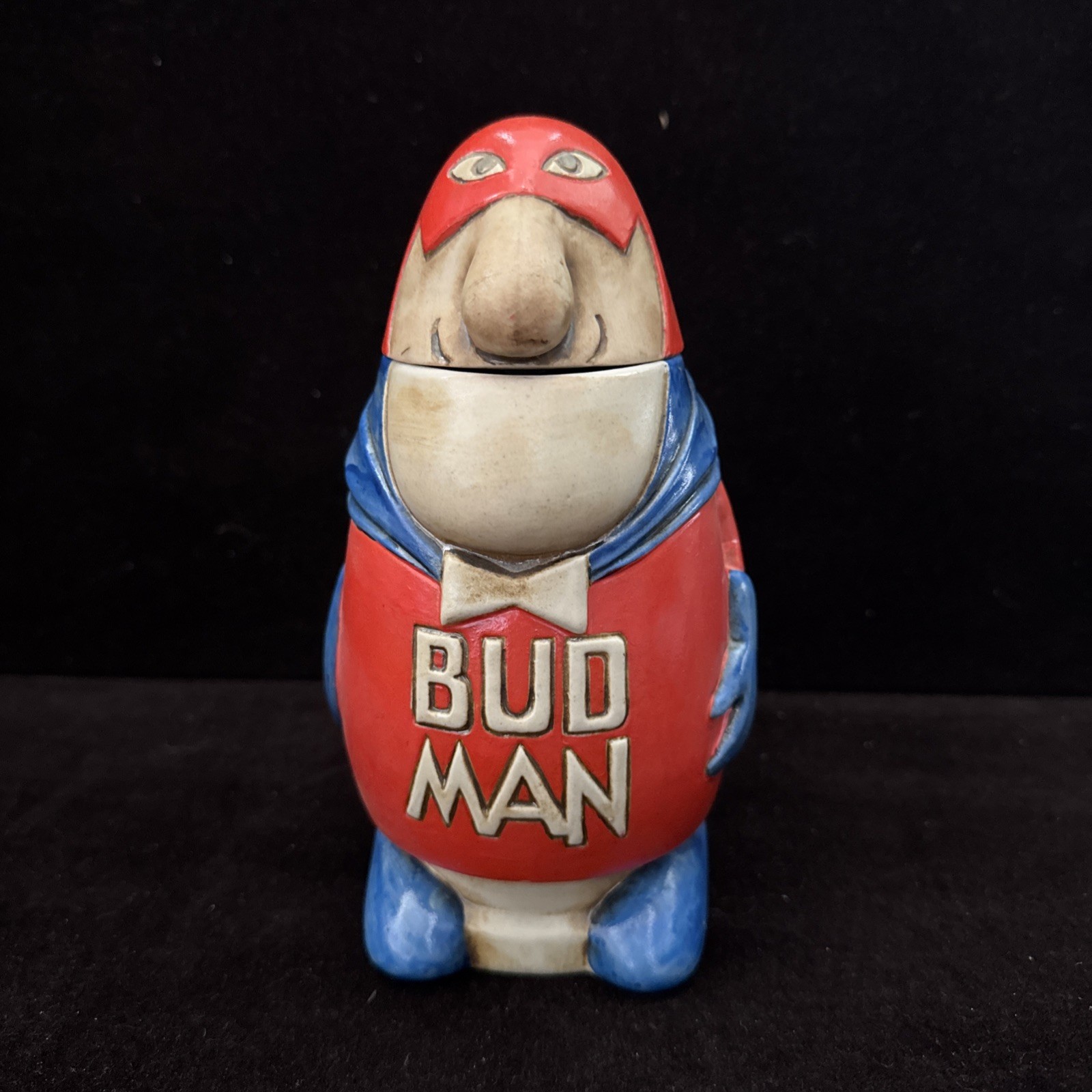 BUD MAN Vintage 1975 Anheuser Busch Beer Stein by Ceramarte in Brazil Budweiser BUD MAN Vintage 1975 Anheuser Busch Beer Stein by Ceramarte in Brazil Budweiser